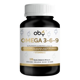 Oby Omega Vitamina Epa Dha 120 Capsulas Tecnologia Sabor Olor Vitaminas Mujer Hombre Suplemento Alimenticio