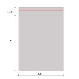 200ct Clear Plastic Bags Clear Resealable Cellophane Bag 3.5"x5"-1.4 mils Thick Self Sealing OPP Cello Cookie Bags for Bakery Cookies Candle, Jewelry, Soap, Prints, Photos, Cards, Decorative Wrappers