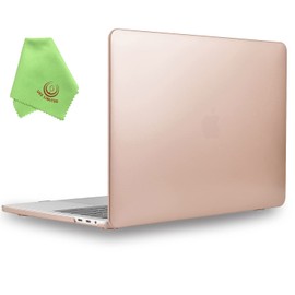 UESWILL Compatible with MacBook Pro 13 inch M2 M1 2016-2024, Model A2338 A2289 A2251 A2159 A1989 A1706 A1708 Touch Bar USB-C, Matte Hard Shell Case Cover, Gold