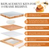 DoubleFill 8 Pcs Beehive Parts Kit for 10 Frame Bee