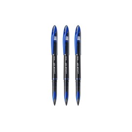 Uni-Ball UBA-188M Fountain Pen Tip 0.5mm Air Rollerball Pens, Blue Gel, 3 Pack