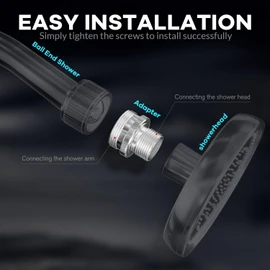 Ball End Shower Arm Adapter 1/2 Inch Male Pipe Thread Old Style Head Convert to fit standard shower head 14UN 16UN is Suitable for Most Old-Fashioned Ball Head Shower Arms (3PCS)