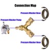 Tool Daily Pressure Washer Tee, Splitter Coupler, Quick Connect Two