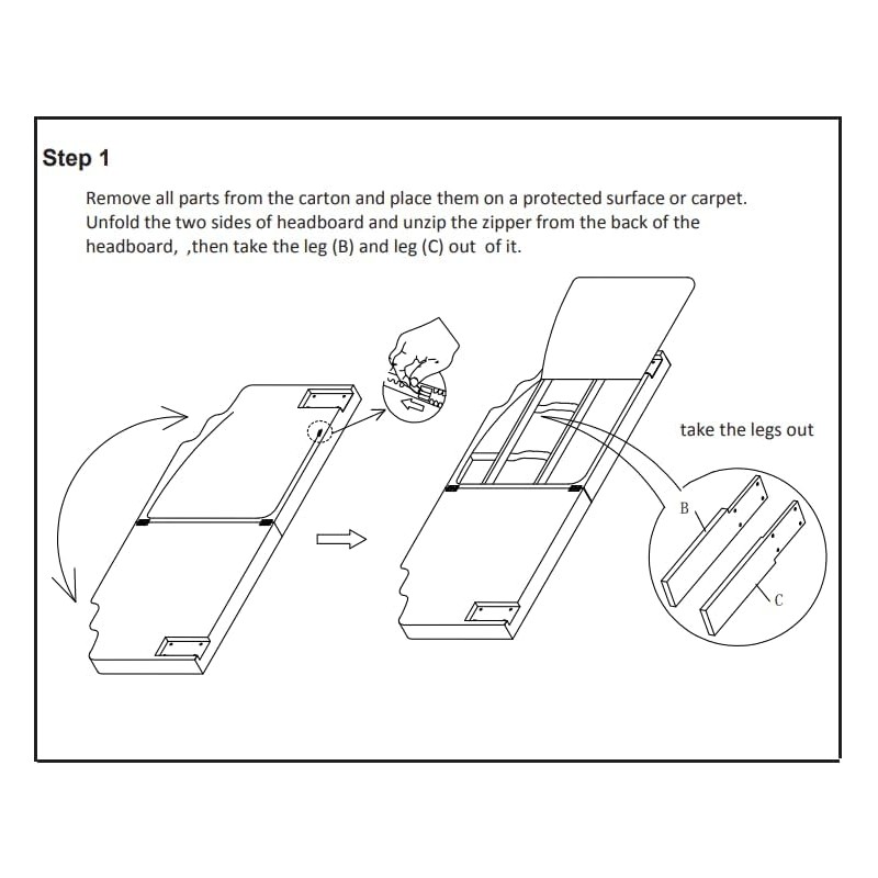 24KF Upholstered Channel Pattern Queen Headboard with Silver Nailhead Trim,