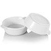 Foraineam 8 Pack 10 Ounce Porcelain Souffle Dishes with Double