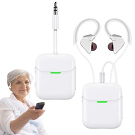 YFYYF Wireless Headset for TV, TV Headphones Wireless for Seniors, with Bluetooth Transmitter & Receiver, Plug and Play, No Delay, use it While Charging,2.4 GHz, 3.5mm AUX & RCA, Gifts for Elderly
