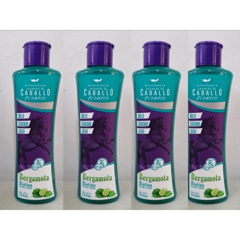 4 Shampoo Anti Caida Y Crecimiento Cabello Unisex 500ml C/u