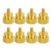 MECCANIXITY 8Pcs #6-32 UNC Aluminum Thumb Screws, 12x16mm(ODxH) Computer Case