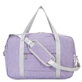 for Ryanair Cabin Bag 40X20X25 Underseat Foldable Travel Duffel Bag Holdall Tote Overnight Weekend Carry on Luggage for Women and Men 20L (Purple)