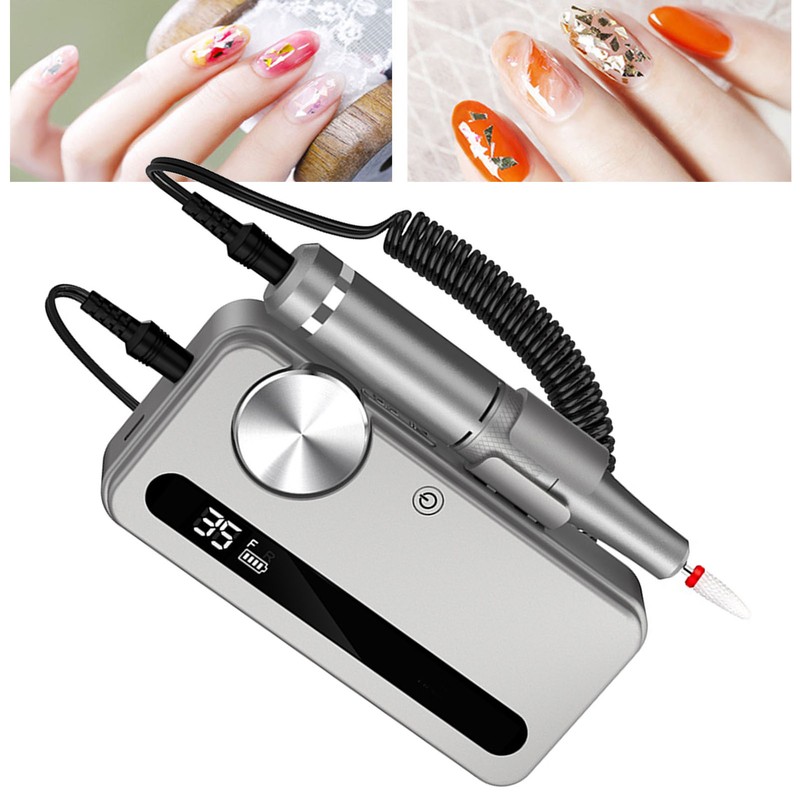 2 In 1 Electric Nail Grinder Portable Rechargeable Professional Wireless