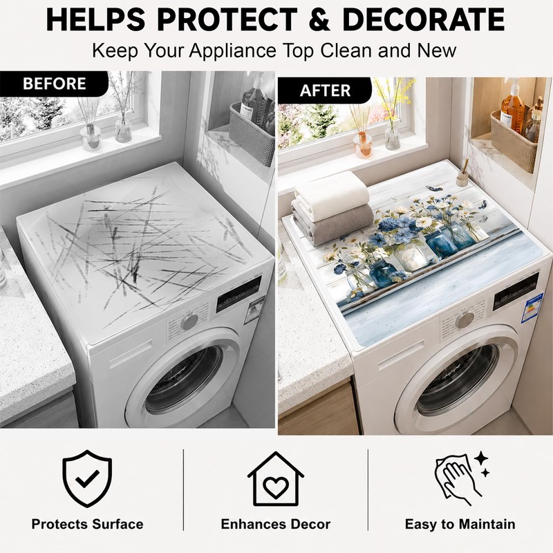 2 PCS Washer and Dryer Topper, Washer Dryer Countertop Protector