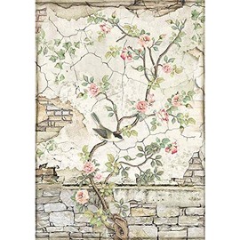 STAMPERIA INTERNATIONAL, KFT Rice Paper Pack A4, Little Bird On Branch, One Size