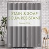 AmazerBath Extra Long Shower Curtain Liner, Grey Shower Liner 84