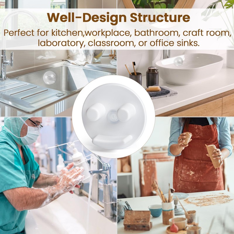 Semcide Sponge Holder, Sink Caddy w/Suction Cup Installation, Sponge Organizer