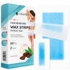  Gleebee Hair Removal Wax Strips - 60 Count Kit with 40 Body Strips and 20 Facial Strips, Waxing Strips for Smooth Skin, Face, Arms, Legs, Underarms, and Bikini Area, Women's Bikini Waxing Kit