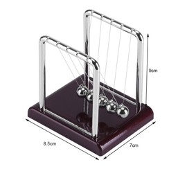 TOPINCN Small Newtons Cradle, 5 Physical Swinging Balls Educational Toy Balance Magnetic Ball Home Office Desk Fun Decor Birthday Gifts