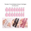 Solid Nail Strips Art Sticker - 20 Sheets Full Cover