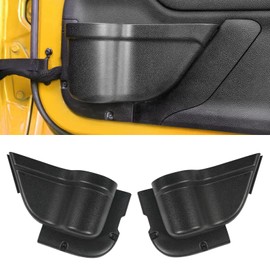 MIKKUPPA JK Storage Pockets - Front Door Pockets Compatible with 2011-2018 Jeep Wrangler JK JKU 2/4 Door, Interior Storage Accessories, Black 2PCs
