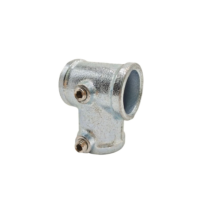 4Pcs Galvanized Pipe Fittings Single Socket Tee Steel Pipe Pipe
