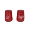 Red Ceramic Salt and Pepper Shaker Set, 2 Ounce Capacity