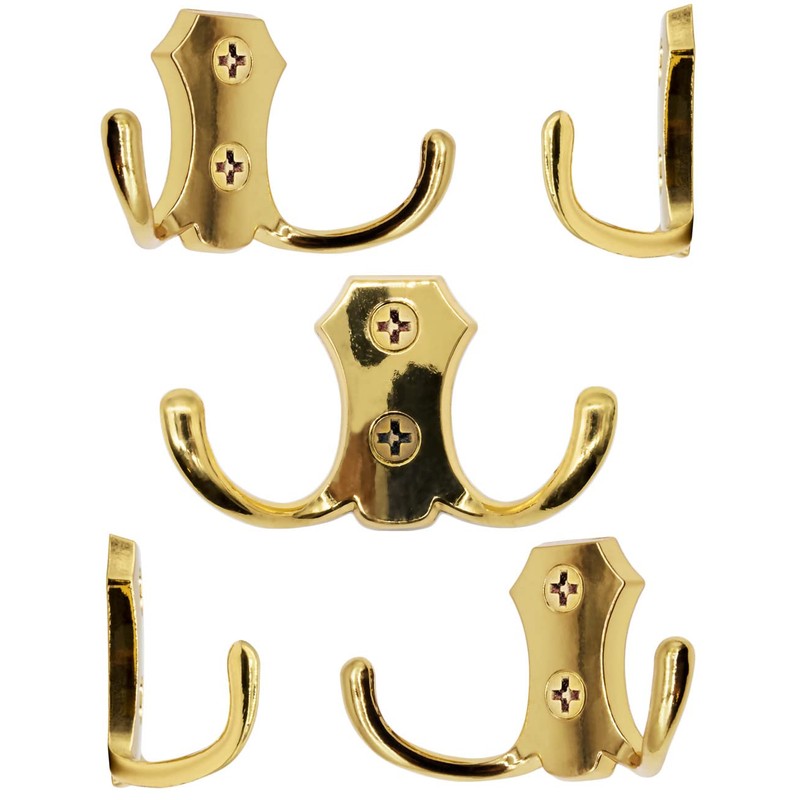 FUXXER® Classic Coat Hooks, Clothes Hooks, Double Hooks, Kitchen Hooks,