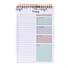 To Do List Notepad - To Do List Notebook for Work with 52 Sheets, 6.5" x 9.8" Undated Daily Planner Notebook, To Do List Pad for Schedule, Daily To Do List Notepad for Office, Home (Purple)