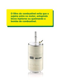 Original MANN-FILTER Fuel filter WK 6004 – For Passenger Cars