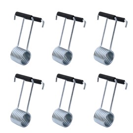 Tellfeel 6 Pack Universal Butterfly Spring Door Closer Automatic Closing for Door Butt Hinge Pin - Universal Door Closer Automatic Closing with Rubber Buffer