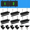Warmfay Solar Panel Mount Mounting Set, Black 12 cm Aluminium