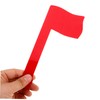 KONTONTY 2Pcs Acrylic Mailbox Flag Replacement Kit Durable Garden Mailbox