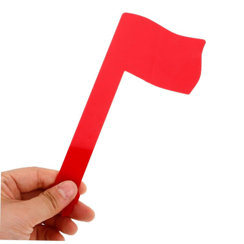 KONTONTY 2Pcs Acrylic Mailbox Flag Replacement Kit Durable Garden Mailbox