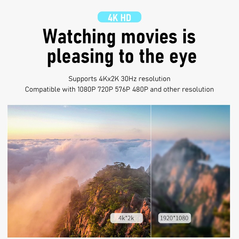 HD Multimedia Interface Splitter Professional 4K 30Hz 3D Visual Effects