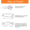 KXLife 2 Pack Spring Tension Curtain Rod for Window 28