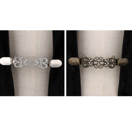 Stall Clip, Women's Duck Mouth Clip, Women's Sweater, Flower, Retro, Wedding, Party, Pack of 2, Brass