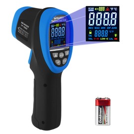 Digital Infrared Thermometer, INFURIDER YF-1500C (-58℉~2732℉) NCV Laser Temperature Gun 30:1 High IR Temp Gauge Pyrometer with Color LCD Screen Max/Min Alarm