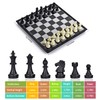QuadPro 3 in 1 Magnetic Chess Checkers Backgammon Board Game