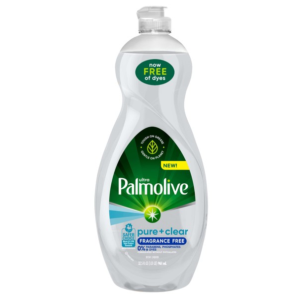 Palmolive Ultra Dishwashing Liquid Dish Soap, Pure + Clear Fragrance