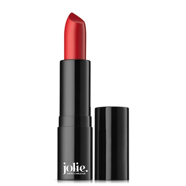 Jolie Luxury Matte Lipstick - Hydrating Creamy Formula, Paraben Free (Red Carpet Red)