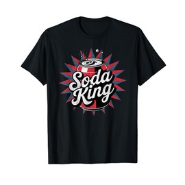 The Soda King Funny Can of Soda Cola Retro 80s Soda Lover T-Shirt