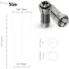 Murtenze 4 Pack Die Grinder Collet, Grinding Machine Clamping Collet