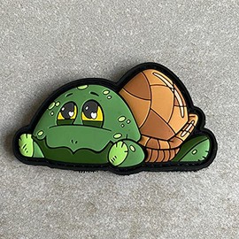 Kids Collection Turtle PVC Morale Patch