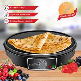 Brentwood TS-602BK Electric Griddle, standard, Black