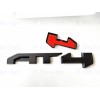 Auto 4PCS Grill Door Rear Matte Black AT4 OVERLAY Emblems