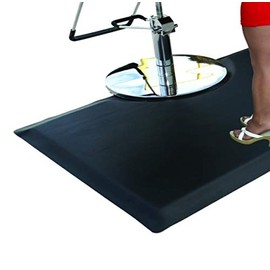 Rhino Mats, Vegas Heel-Proof Salon Mat, Vinyl, Rectangle, 3' Width x 5' Length x 9/16" Thickness