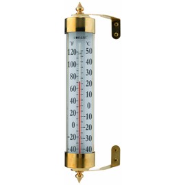 CONANT T16LFB Vermont Grande View Thermometer, Living Finish Brass