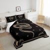 Castle Fairy Snake Printed Comforter Set,Boho Sun and Moon Bedding