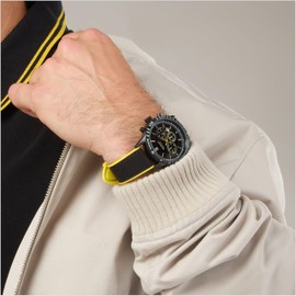 Sekonda Velocity Men’s 45mm Quartz Watch in Black with Analogue Display, and Black Canvas Strap 30018