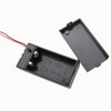 MDXing 2PCS 9V Battery Boxes with Covers Switched Square Slots