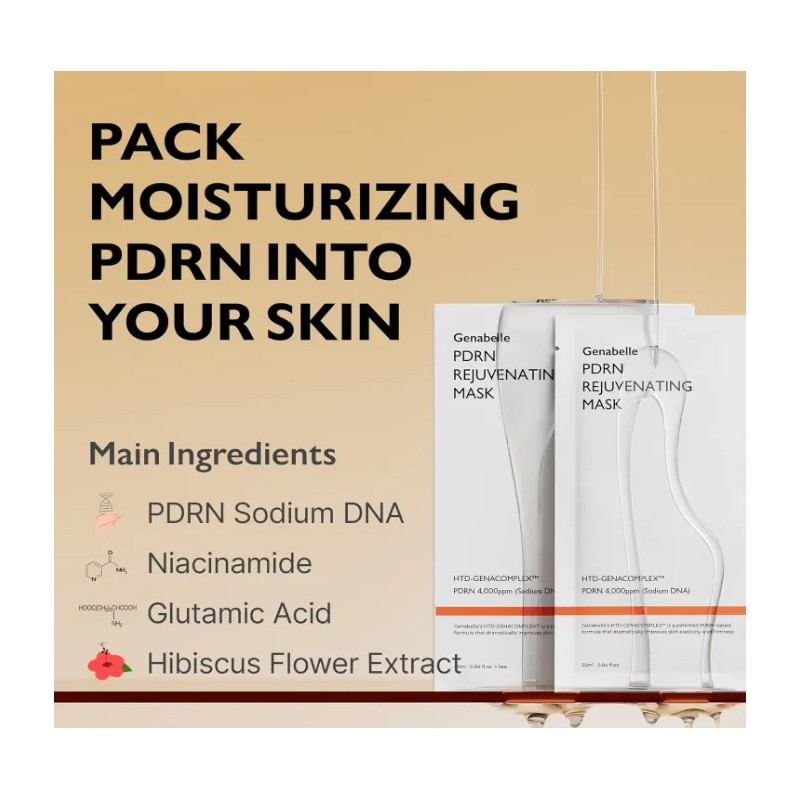 Genabelle Pdrn Rejuvenating Mask 5 Piezas - K Beauty
