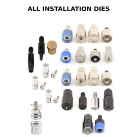 Hand Press Machine All in One Set for Install Rivets, Eyelets, Grommets, Snaps and Fabric Cover Buttons